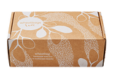 Rectangular box with white floral print