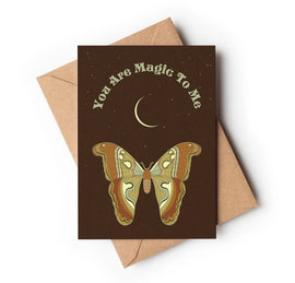 YOU ARE MAGIC TO ME -VINTAGE STYLE GREETING CARD