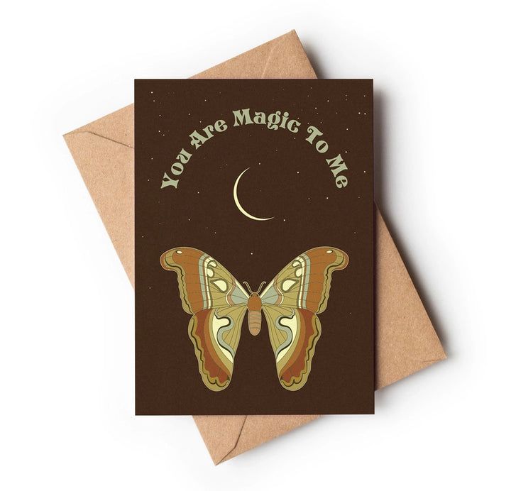YOU ARE MAGIC TO ME -VINTAGE STYLE GREETING CARD