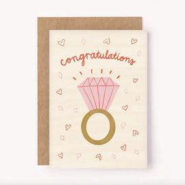 ENGAGEMENT CONGRATULATIONS GREETING CARD