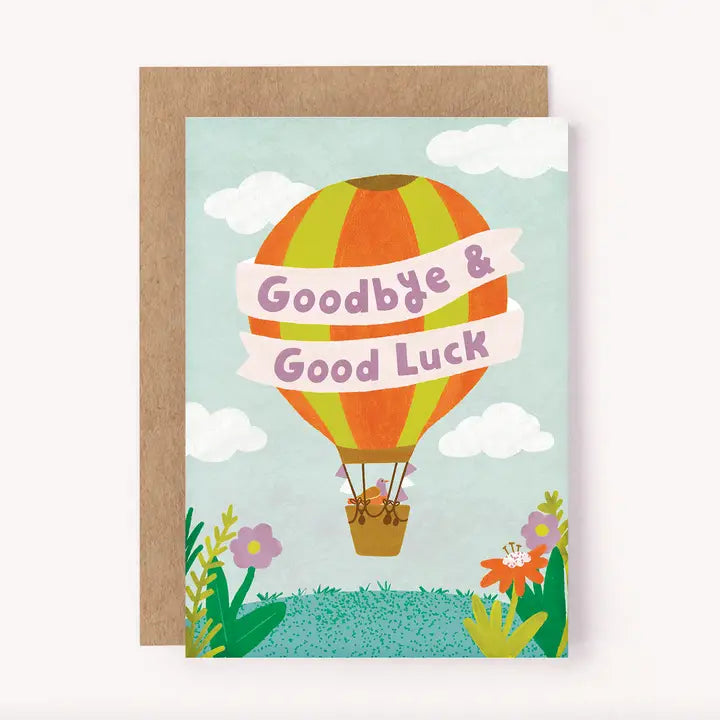 GOODBYE & GOODLUCK GREETING CARD