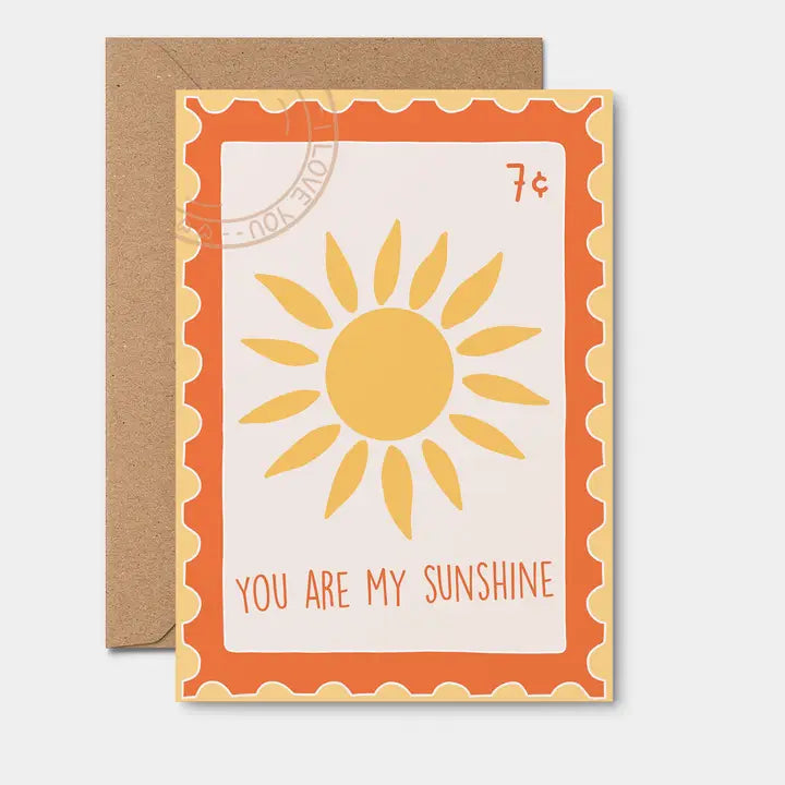 YOU ARE MY SUNSHINE GREETING CARD