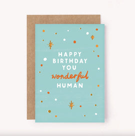 WONDERFUL HUMAN BIRTHDAY CARD
