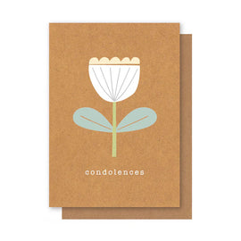 CONDOLENCES TULIP Greeting Card