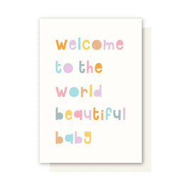 WELCOME BABY Greeting Card