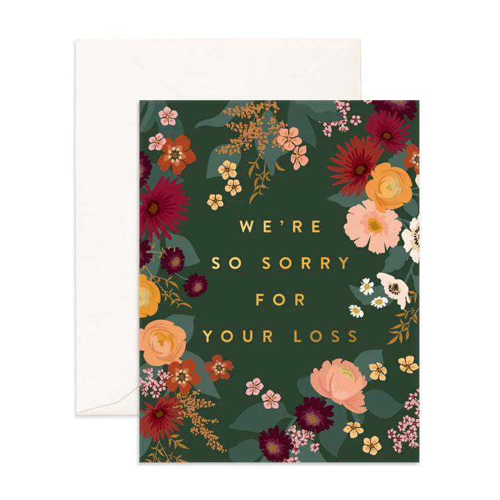 SORRY FOR YOUR LOSS GREETING CARD