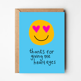 HEART EYES GREETING CARD