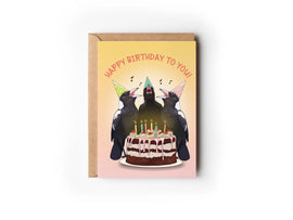 MAGPIES BIRTHDAY GREETING CARD