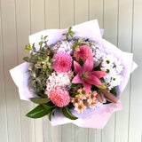 MODEST VALENTINE PASTEL BUNCH (DELIVERED ON 13th & 14th FEB ONLY)