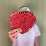 RED SPECKLE HEART CHOCOLATE