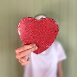 RED SPECKLE HEART CHOCOLATE