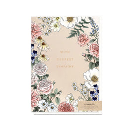 ROSES SYMPATHY GREETING CARD