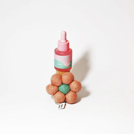 FELT AIR FRESHENER - WHITE PEACH & LILY
