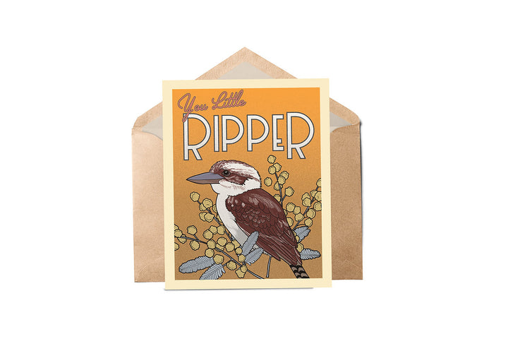 YOU LITTLE RIPPER GREETING CARD