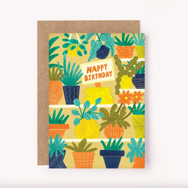 PLANT PARTY BIRTHDAY CARD