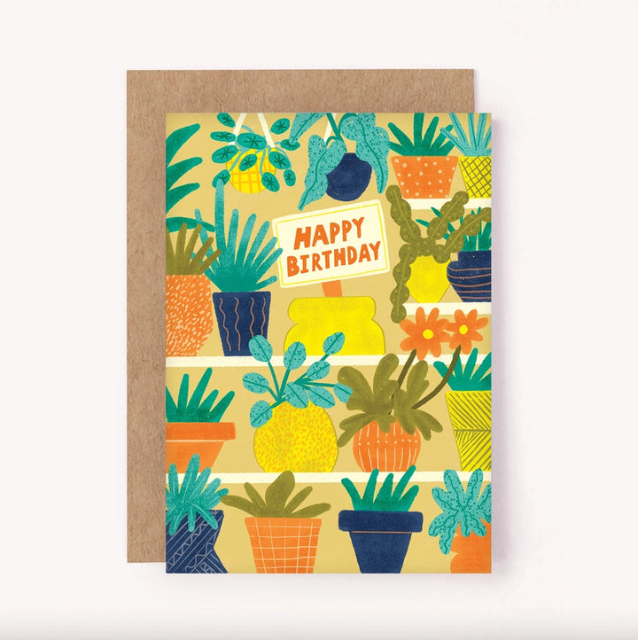 PLANT PARTY BIRTHDAY CARD