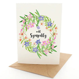 WITH SYMPATHY GREETING CARD