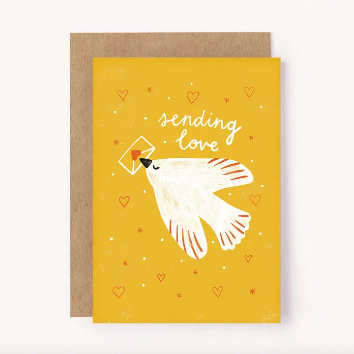 SENDING LOVE GREETING CARD