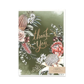 WARATAH THANK YOU GREETING CARD