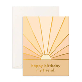 BIRTHDAY SUNBEAM GREETING CARD