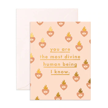 DIVINE HUMAN BEING GREETING CARD